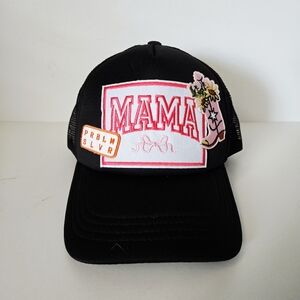 Women’s Mama Patch Black trucker hat